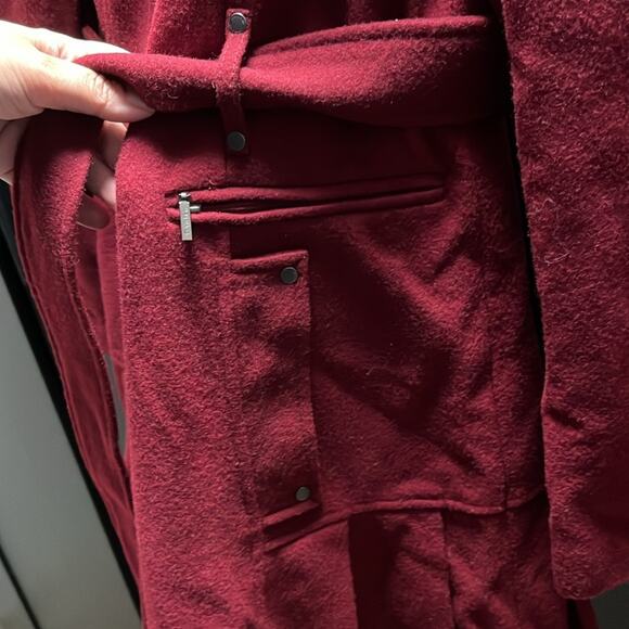 Dark red/maroon CK wool jacket - Picture 6 of 9